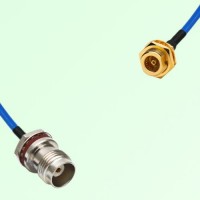 Semi-Flexible BMA Bulkhead Female to TNC Front Mount Bulkhead Female with O-Ring