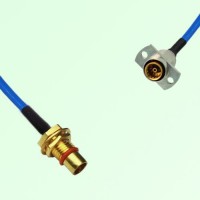 Semi-Flexible Jumper SBMA Female 2 Hole Flange Mount to BMA Bulkhead Male Semi-Flexible Jumper SBMA Female 2 Hole Flange Mount to BMA Bulkhead Male