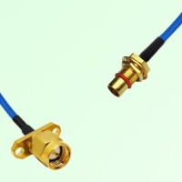 Semi-Flexible Jumper BMA Bulkhead Male to SMA Male 2 Hole Flange Mount Semi-Flexible Jumper BMA Bulkhead Male to SMA Male 2 Hole Flange Mount