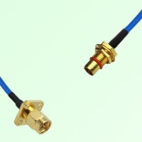 Semi-Flexible Jumper BMA Bulkhead Male to SMA Male 4 Hole 12.7x12.7mm Semi-Flexible Jumper BMA Bulkhead Male to SMA Male 4 Hole 12.7x12.7mm