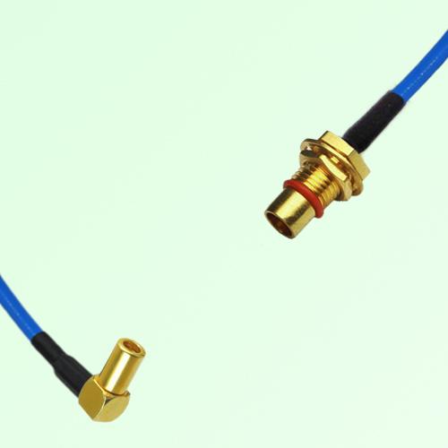 Semi-Flexible Jumper BMA Bulkhead Male to SSMB Female Right Angle