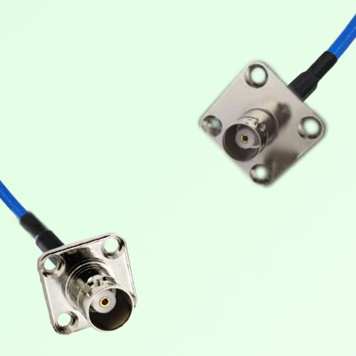 Semi-Flexible Jumper BNC Female 4 Hole 25x25mm to BNC Female 4 Hole 17.5x17.5mm