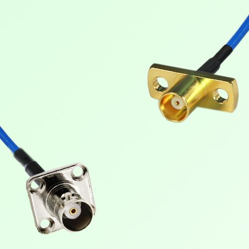 Semi-Flexible Jumper MCX Female 2 Hole to BNC Female 4 Hole 17.5x17.5mm Semi-Flexible Jumper MCX Female 2 Hole to BNC Female 4 Hole 17.5x17.5mm