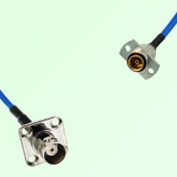 Semi-Flexible Jumper SBMA Female 2 Hole to BNC Female 4 Hole 17.5x17.5mm Semi-Flexible Jumper SBMA Female 2 Hole to BNC Female 4 Hole 17.5x17.5mm