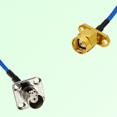 Semi-Flexible Jumper SMA Male 2 Hole to BNC Female 4 Hole 17.5x17.5mm Semi-Flexible Jumper SMA Male 2 Hole to BNC Female 4 Hole 17.5x17.5mm