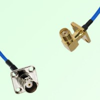 Semi-Flexible Jumper SMA Female Right Angle 4 Hole to BNC Female 4 Hole 17.5mm Semi-Flexible Jumper SMA Female Right Angle 4 Hole to BNC Female 4 Hole 17.5mm