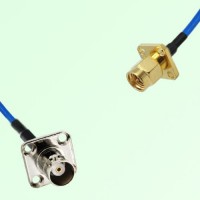 Semi-Flexible Jumper SMA Male 4 Hole 12.7x12.7mm to BNC Female 4 Hole 17.5mm Semi-Flexible Jumper SMA Male 4 Hole 12.7x12.7mm to BNC Female 4 Hole 17.5mm
