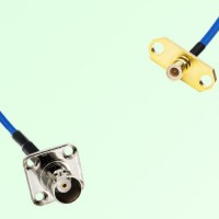 Semi-Flexible Jumper SMB Male 2 Hole to BNC Female 4 Hole 17.5x17.5mm Semi-Flexible Jumper SMB Male 2 Hole to BNC Female 4 Hole 17.5x17.5mm