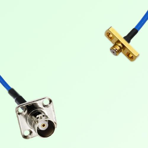 Semi-Flexible Jumper SMP Female 2 Hole to BNC Female 4 Hole 17.5x17.5mm Semi-Flexible Jumper SMP Female 2 Hole to BNC Female 4 Hole 17.5x17.5mm