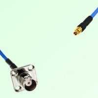 Semi-Flexible Jumper SMPM / SSMP Female to BNC Female 4 Hole 17.5x17.5mm Semi-Flexible Jumper SMPM / SSMP Female to BNC Female 4 Hole 17.5x17.5mm