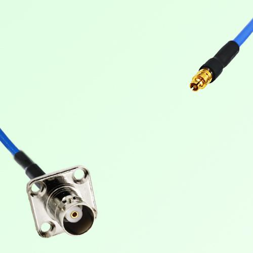 Semi-Flexible Jumper SMPM / SSMP Female to BNC Female 4 Hole 17.5x17.5mm