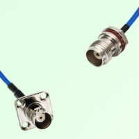 Semi-Flexible TNC Front Mount O-Ring Bulkhead Female - BNC Female 4 Hole 17.5mm Semi-Flexible TNC Front Mount O-Ring Bulkhead Female - BNC Female 4 Hole 17.5mm