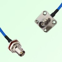 Semi-Flexible Jumper BNC Female 4 Hole 25mm to BNC Bulkhead Female with O-Ring Semi-Flexible Jumper BNC Female 4 Hole 25mm to BNC Bulkhead Female with O-Ring