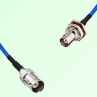 Semi-Flexible Jumper BNC Bulkhead Female with O-Ring to BNC Female Semi-Flexible Jumper BNC Bulkhead Female with O-Ring to BNC Female