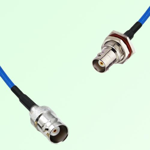 Semi-Flexible Jumper BNC Bulkhead Female with O-Ring to BNC Female Semi-Flexible Jumper BNC Bulkhead Female with O-Ring to BNC Female