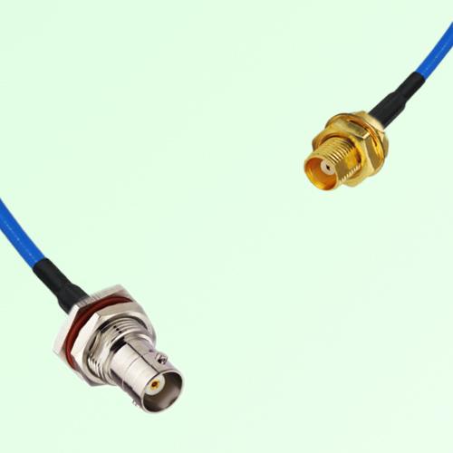 Semi-Flexible Jumper MCX Bulkhead Female to BNC Bulkhead Female with O-Ring Semi-Flexible Jumper MCX Bulkhead Female to BNC Bulkhead Female with O-Ring