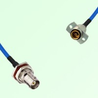 Semi-Flexible Jumper SBMA Female 2 Hole to BNC Bulkhead Female with O-Ring Semi-Flexible Jumper SBMA Female 2 Hole to BNC Bulkhead Female with O-Ring