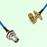 Semi-Flexible SMA Female Right Angle 4 Hole to BNC Bulkhead Female with O-Ring Semi-Flexible SMA Female Right Angle 4 Hole to BNC Bulkhead Female with O-Ring