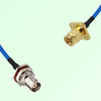 Semi-Flexible Jumper SMA Male 4 Hole 12.7mm to BNC Bulkhead Female with O-Ring Semi-Flexible Jumper SMA Male 4 Hole 12.7mm to BNC Bulkhead Female with O-Ring