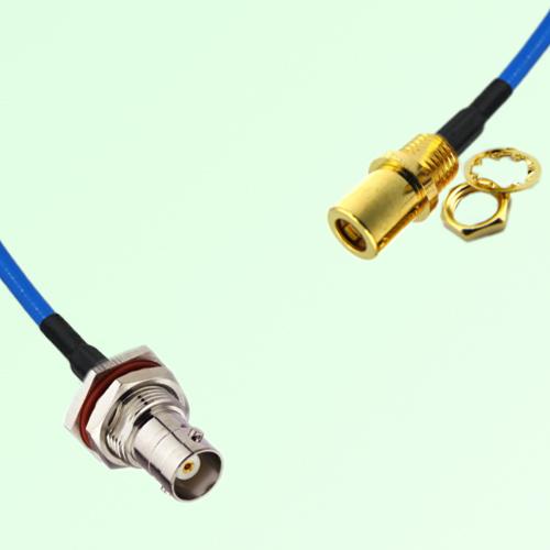 Semi-Flexible SMB Front Mount Bulkhead Female to BNC Bulkhead Female with O-Ring Semi-Flexible SMB Front Mount Bulkhead Female to BNC Bulkhead Female with O-Ring