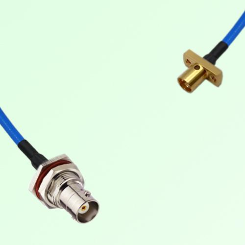 Semi-Flexible Jumper SMP Male 2 Hole to BNC Bulkhead Female with O-Ring Semi-Flexible Jumper SMP Male 2 Hole to BNC Bulkhead Female with O-Ring