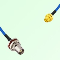 Semi-Flexible Jumper SMP Bulkhead Male to BNC Bulkhead Female with O-Ring Semi-Flexible Jumper SMP Bulkhead Male to BNC Bulkhead Female with O-Ring