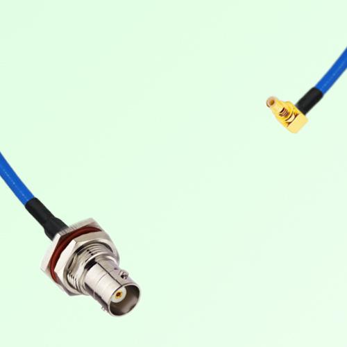 Semi-Flexible Jumper SSMC Male Right Angle to BNC Bulkhead Female with O-Ring
