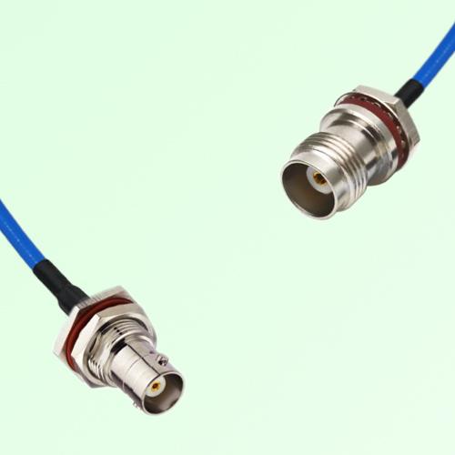Semi-Flexible TNC Front Mount O-Ring Bulkhead Female - BNC Bulkhead Female