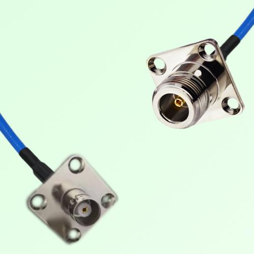 Semi-Flexible Jumper N Female 4 Hole 25x25mm to BNC Female 4 Hole 25x25mm Semi-Flexible Jumper N Female 4 Hole 25x25mm to BNC Female 4 Hole 25x25mm