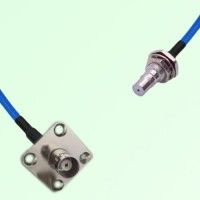 Semi-Flexible Jumper QMA Bulkhead Female with O-Ring to BNC Female 4 Hole 25mm Semi-Flexible Jumper QMA Bulkhead Female with O-Ring to BNC Female 4 Hole 25mm