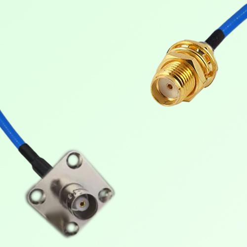 Semi-Flexible Jumper SMA Bulkhead Female to BNC Female 4 Hole 25x25mm Semi-Flexible Jumper SMA Bulkhead Female to BNC Female 4 Hole 25x25mm