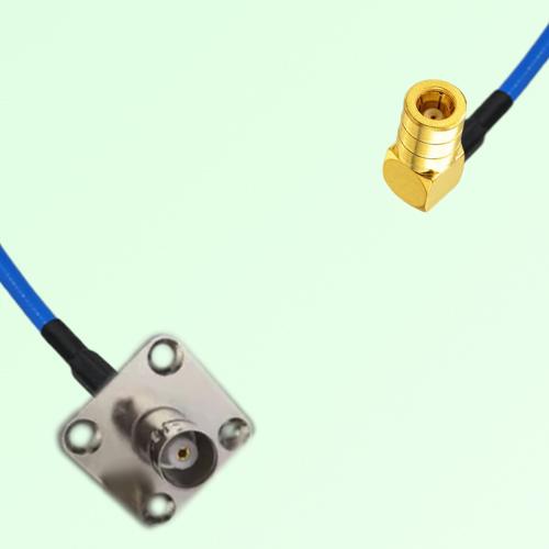 Semi-Flexible Jumper SMB Female Right Angle to BNC Female 4 Hole 25x25mm Semi-Flexible Jumper SMB Female Right Angle to BNC Female 4 Hole 25x25mm