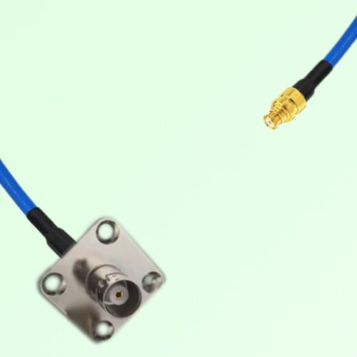 Semi-Flexible Jumper SMP Female to BNC Female 4 Hole Flange Mount 25x25mm Semi-Flexible Jumper SMP Female to BNC Female 4 Hole Flange Mount 25x25mm
