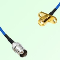 Semi-Flexible Jumper SMA Female 2 Hole Flange Mount to BNC Female Semi-Flexible Jumper SMA Female 2 Hole Flange Mount to BNC Female