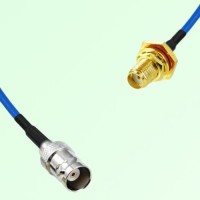 Semi-Flexible Jumper SMA Bulkhead Female with O-Ring to BNC Female Semi-Flexible Jumper SMA Bulkhead Female with O-Ring to BNC Female