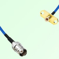Semi-Flexible Jumper SMB Male 2 Hole Flange Mount to BNC Female Semi-Flexible Jumper SMB Male 2 Hole Flange Mount to BNC Female