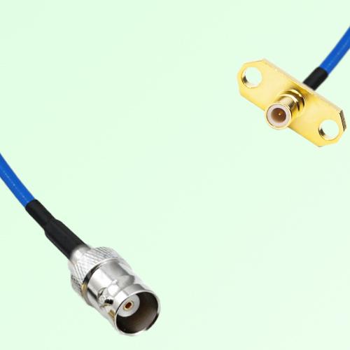 Semi-Flexible Jumper SMB Male 2 Hole Flange Mount to BNC Female Semi-Flexible Jumper SMB Male 2 Hole Flange Mount to BNC Female
