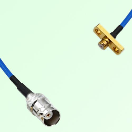 Semi-Flexible Jumper SMP Female 2 Hole Flange Mount to BNC Female Semi-Flexible Jumper SMP Female 2 Hole Flange Mount to BNC Female