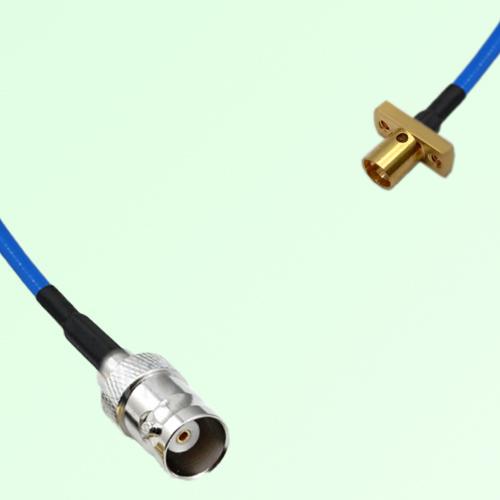 Semi-Flexible Jumper SMP Male 2 Hole Flange Mount to BNC Female Semi-Flexible Jumper SMP Male 2 Hole Flange Mount to BNC Female
