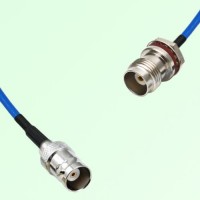 Semi-Flexible Jumper TNC Front Mount Bulkhead Female with O-Ring to BNC Female Semi-Flexible Jumper TNC Front Mount Bulkhead Female with O-Ring to BNC Female