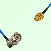 Semi-Flexible Jumper MCX Bulkhead Female to BNC Male Right Angle Semi-Flexible Jumper MCX Bulkhead Female to BNC Male Right Angle