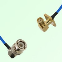 Semi-Flexible Jumper SMA Female Right Angle 4 Hole to BNC Male Right Angle Semi-Flexible Jumper SMA Female Right Angle 4 Hole to BNC Male Right Angle