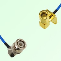 Semi-Flexible Jumper SMA Male Right Angle 4 Hole 12.7mm to BNC Male Right Angle Semi-Flexible Jumper SMA Male Right Angle 4 Hole 12.7mm to BNC Male Right Angle