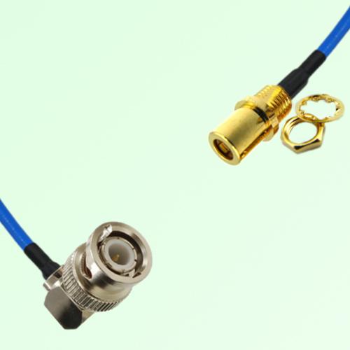Semi-Flexible Jumper SMB Front Mount Bulkhead Female to BNC Male Right Angle Semi-Flexible Jumper SMB Front Mount Bulkhead Female to BNC Male Right Angle