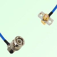 Semi-Flexible Jumper SMP Female Right Angle 2 Hole to BNC Male Right Angle Semi-Flexible Jumper SMP Female Right Angle 2 Hole to BNC Male Right Angle