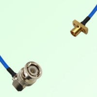 Semi-Flexible Jumper SMP Male 2 Hole Flange Mount to BNC Male Right Angle Semi-Flexible Jumper SMP Male 2 Hole Flange Mount to BNC Male Right Angle
