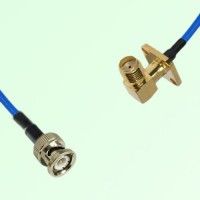 Semi-Flexible Jumper SMA Female Right Angle 4 Hole 12.7x12.7mm to BNC Male Semi-Flexible Jumper SMA Female Right Angle 4 Hole 12.7x12.7mm to BNC Male