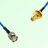Semi-Flexible Jumper SMA Bulkhead Female with O-Ring to BNC Male Semi-Flexible Jumper SMA Bulkhead Female with O-Ring to BNC Male