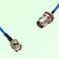 Semi-Flexible Jumper TNC Front Mount Bulkhead Female with O-Ring to BNC Male Semi-Flexible Jumper TNC Front Mount Bulkhead Female with O-Ring to BNC Male