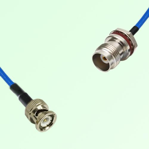 Semi-Flexible Jumper TNC Front Mount Bulkhead Female with O-Ring to BNC Male Semi-Flexible Jumper TNC Front Mount Bulkhead Female with O-Ring to BNC Male